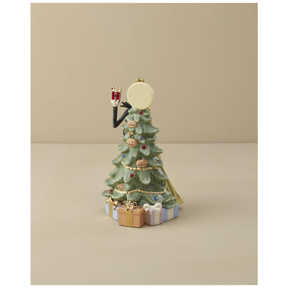 ECTQJ14M1YTC0B_2-1.jpg - Enfeite de Natal Lenox The Nightmare Before Christmas em Porcelana com Detalhes em Ouro 24K, 7,6 x 7,6 x 12,7 cm