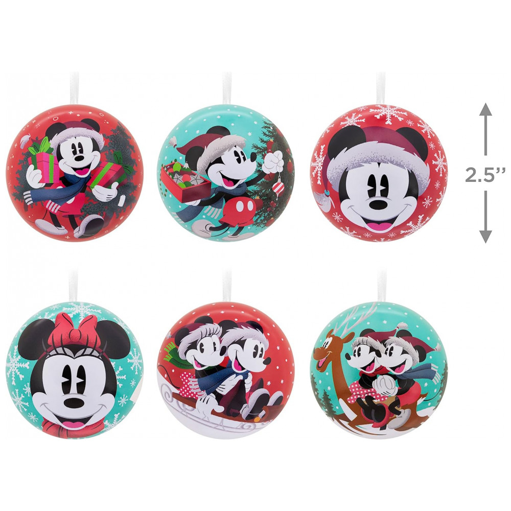 ECTQJ4XFMQZB0B_3-1.jpg - Conjunto de 12 Bolas Natalinas de Metal Hallmark Disney Mickey e Minnie Mouse