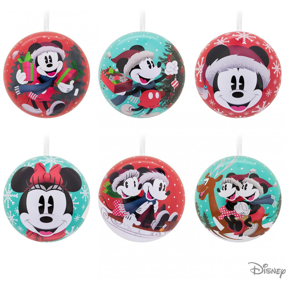 ECTQJ4XFMQZB0B_5-1.jpg - Conjunto de 12 Bolas Natalinas de Metal Hallmark Disney Mickey e Minnie Mouse