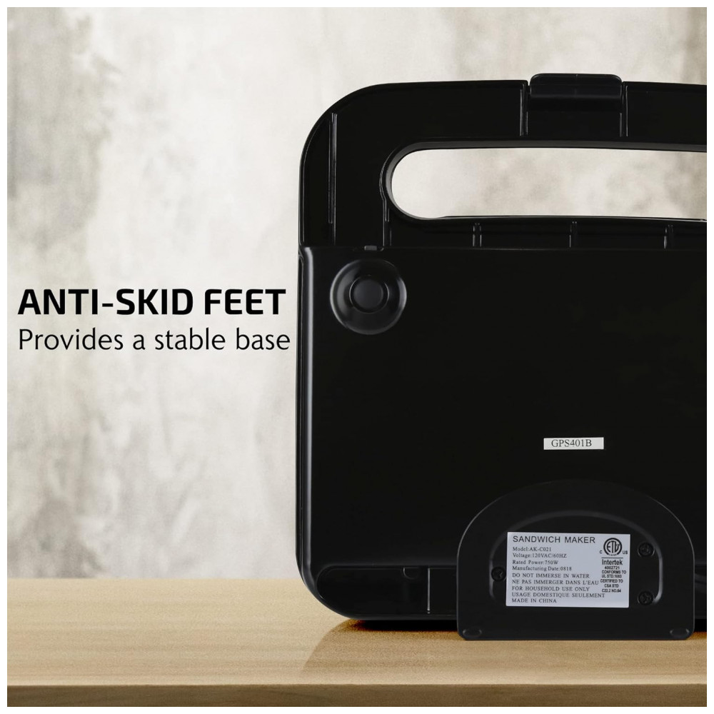 ECTQJ676NVM70B_6-1.jpg - Máquina de Sanduíche Elétrica OVENTE com Placas Antiaderentes, Luzes Indicadoras, Cabo Isolado, Fácil de Limpar e Armazenar, Perfeito para Preparar Ca