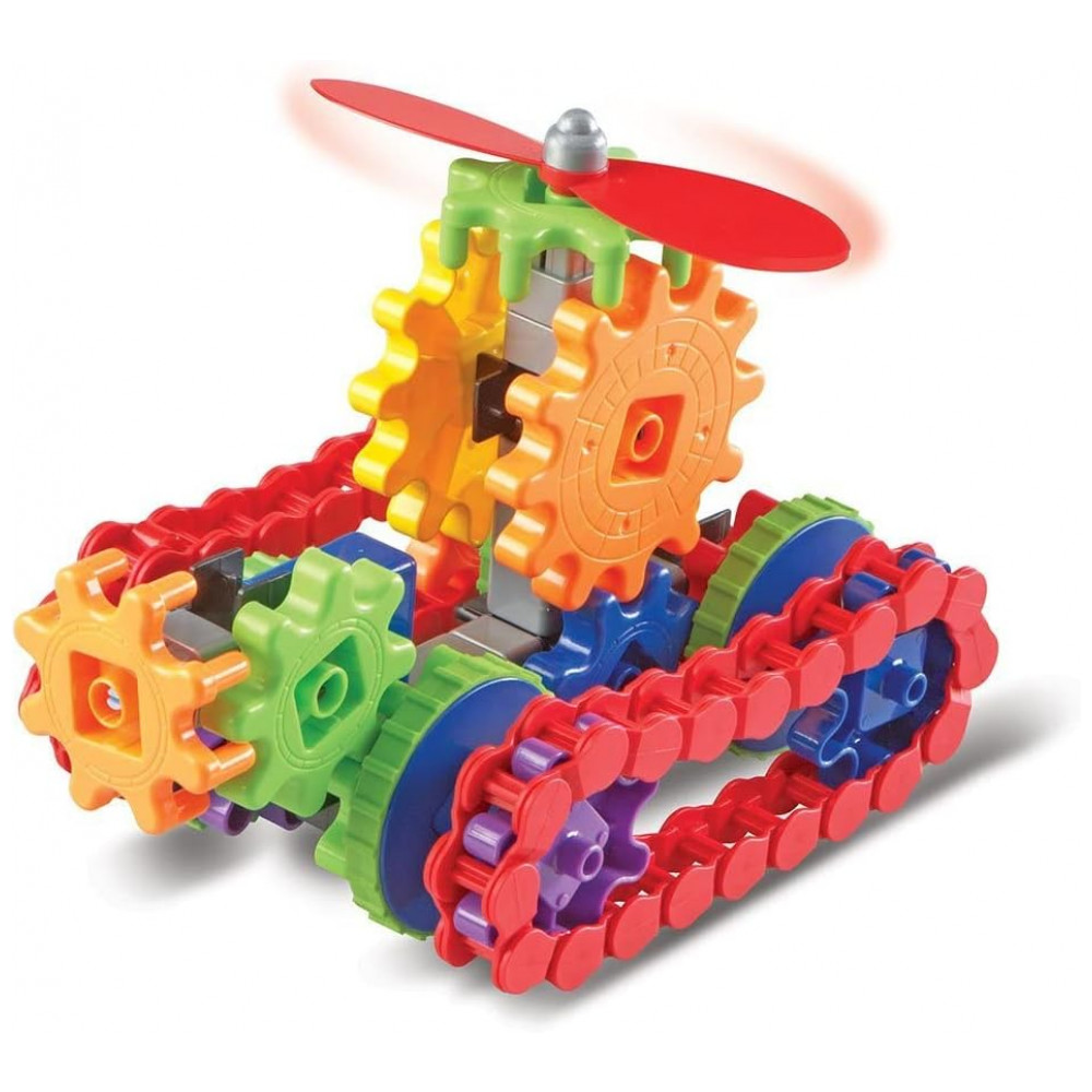 Learning Resources Gears! Gears! Gears! Machines In Motion – Kit Educacional com 116 Peças Coloridas para Crianças a partir de 5 anos - Imagem 2