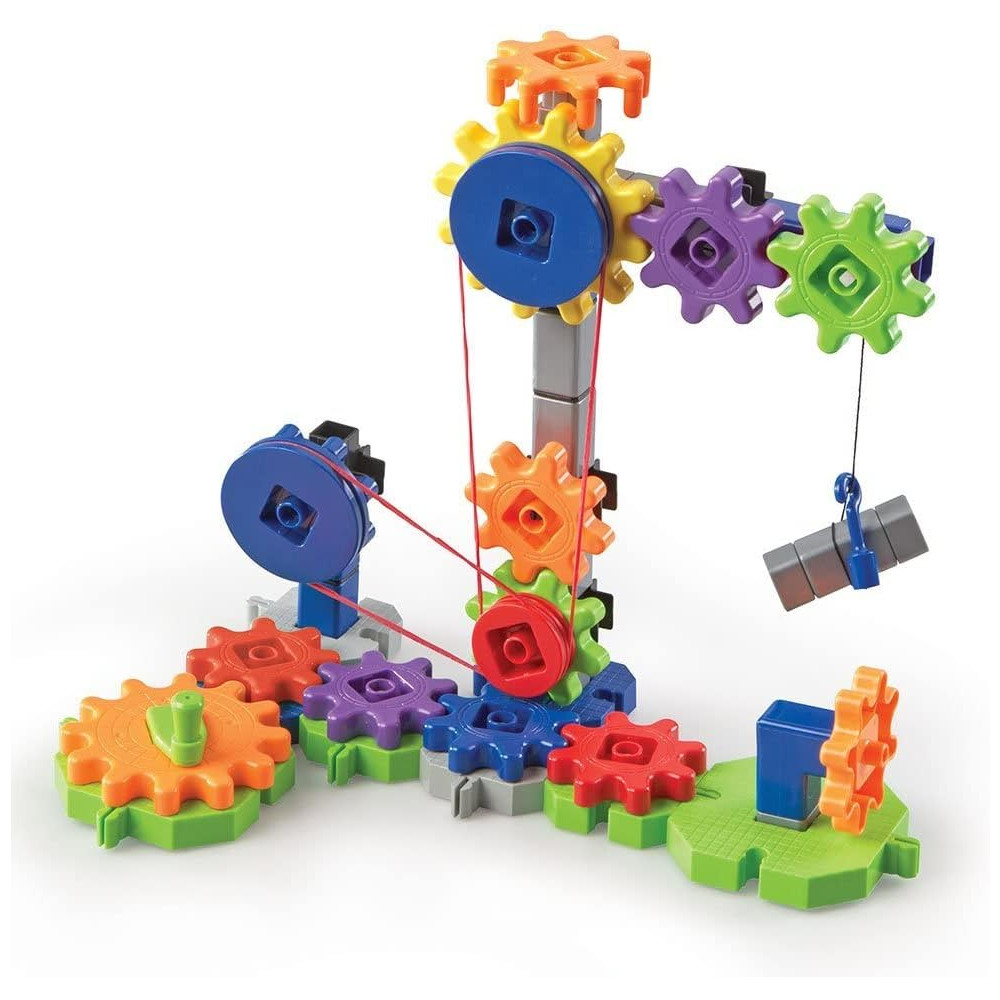 Learning Resources Gears! Gears! Gears! Machines In Motion – Kit Educacional com 116 Peças Coloridas para Crianças a partir de 5 anos - Imagem 4