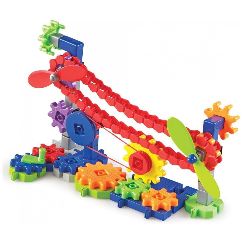 Learning Resources Gears! Gears! Gears! Machines In Motion – Kit Educacional com 116 Peças Coloridas para Crianças a partir de 5 anos - Imagem 5