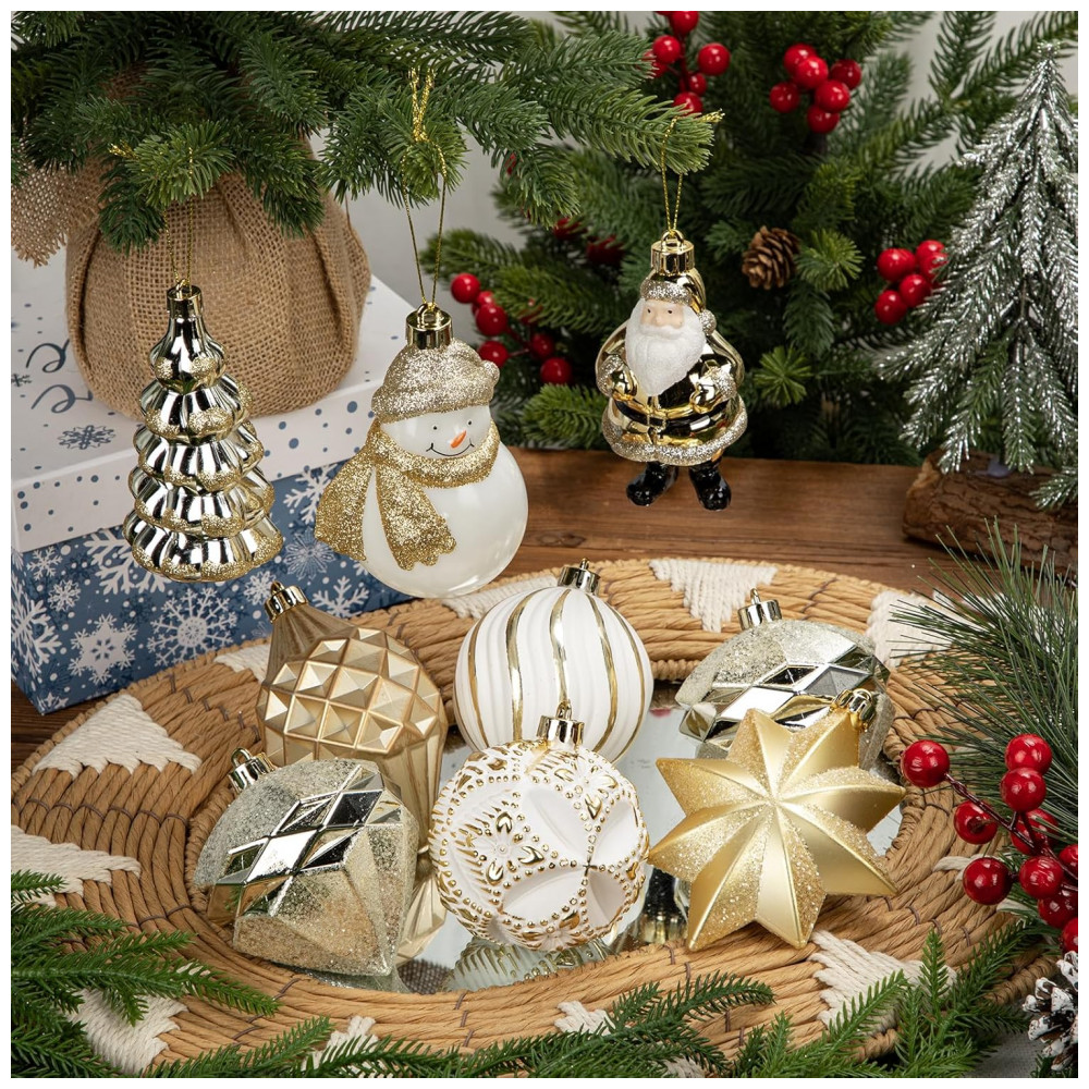 ECTQJGTS45VC0B_3-1.jpg - Conjunto de 9 Bolas de Natal Douradas para Árvore, com Temas Variados, Decorativas e Anti-quebra, Villa Como