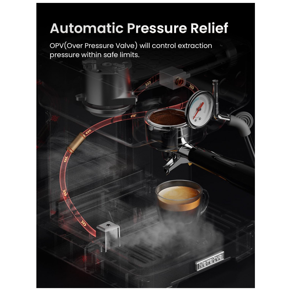 ECTQJH69QJDF0B_4-1.jpg - Máquina de Espresso 15 Bar, Vaporizador de Leite, Manômetro Visível, 1,8L, Neretva, Inox, Prata, 220V