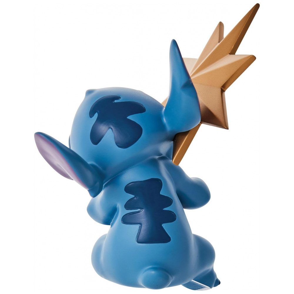 ECTQJHY591S90B_2-1.jpg - Topo de Árvore de Natal Department 56 Disney Lilo and Stitch com Estrela, Resina Esculpida, 21,6x17,1x8,5 cm Multicolorido