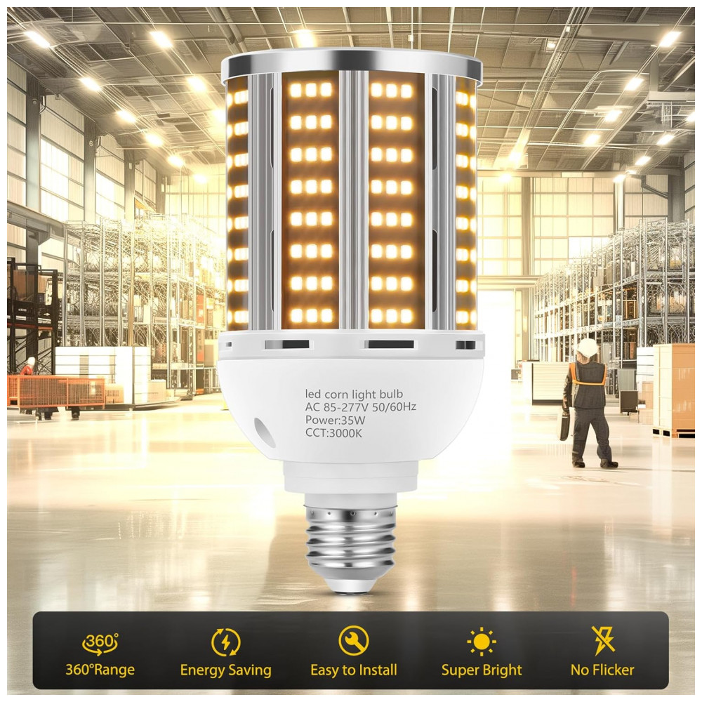 ECTQJK5R7B8D0B_1-1.jpg - Pacote com 2 Lâmpadas de Milho LED de 65W Equivalente a 650W Branca Quente 3000K Base Média E26/E39 7800LM Ideal para Áreas GrandesYANYCN