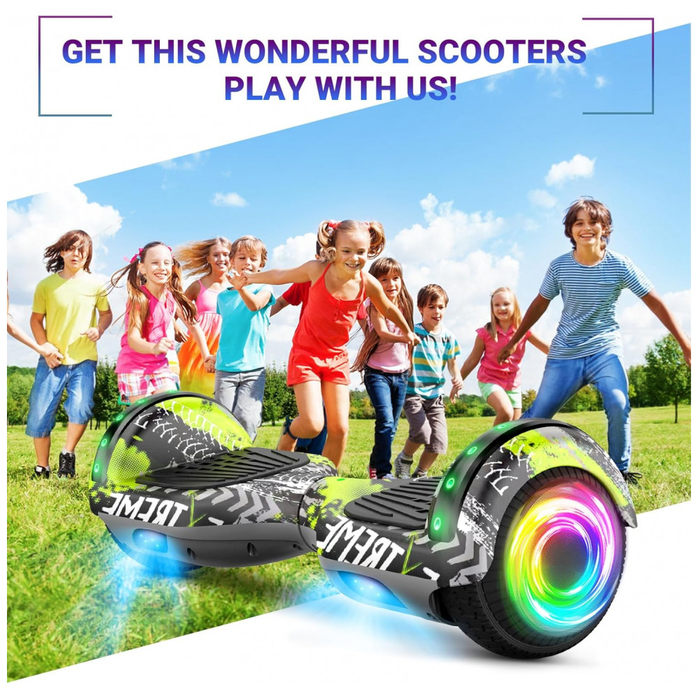 ECTQJTP4TMRF0B_5-1.jpg - Hoverboard SISIGAD Verde H9 para Crianças de 6 a 12 Anos com Bluetooth LED e Rodas de 6,5 Polegadas