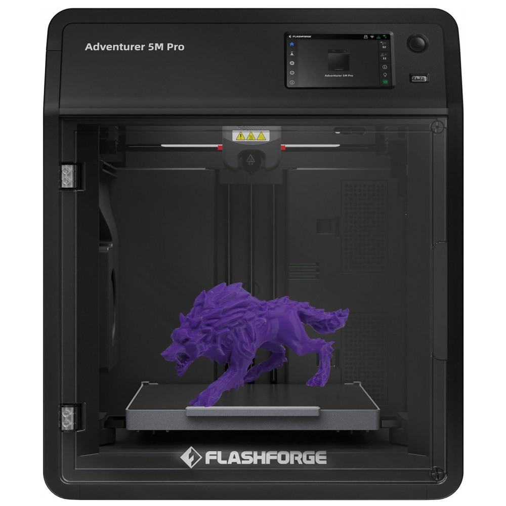 ECTQJYD2ZSPC0B_0-1.jpg - Impressora 3D FLASHFORGE Adventurer 5M Pro, Alta Velocidade de 600mm/s, Auto Nivelamento com Bico Removível Rápido a 280ºC, Estrutura Core XY, Sistema