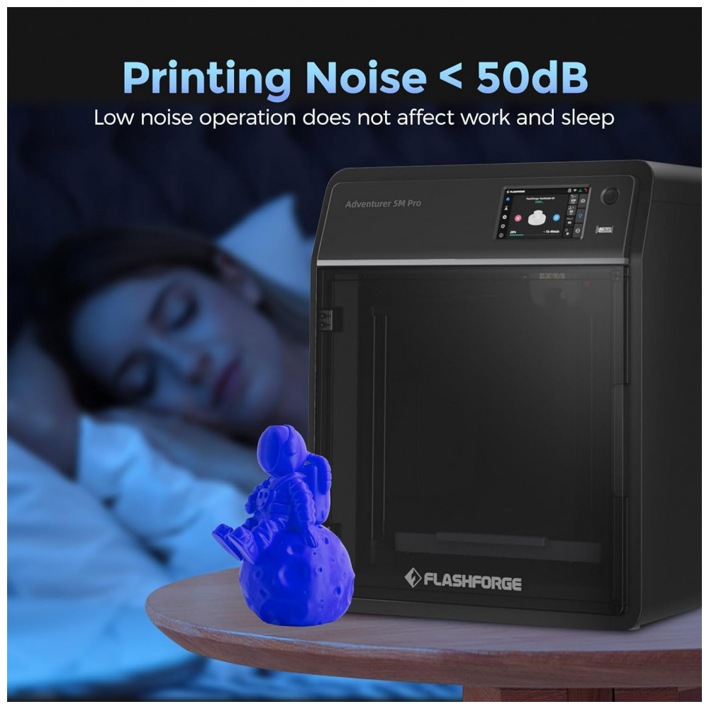 ECTQJYD2ZSPC0B_6-1.jpg - Impressora 3D FLASHFORGE Adventurer 5M Pro, Alta Velocidade de 600mm/s, Auto Nivelamento com Bico Removível Rápido a 280ºC, Estrutura Core XY, Sistema