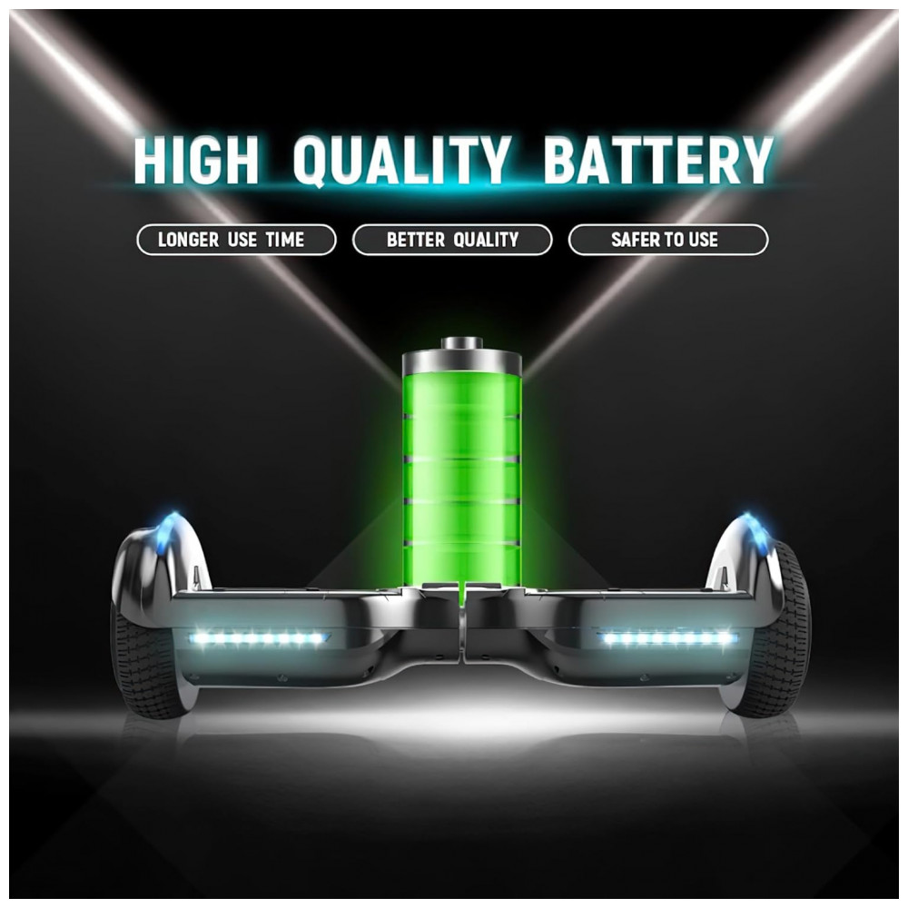 ECTQJZD2ZRSF0B_2-1.jpg - Hoverboard XERATH All Terrain com Alto-falantes Bluetooth - Para crianças de 7 a 12 anos - Luzes LED brilhantes e rodas piscantes