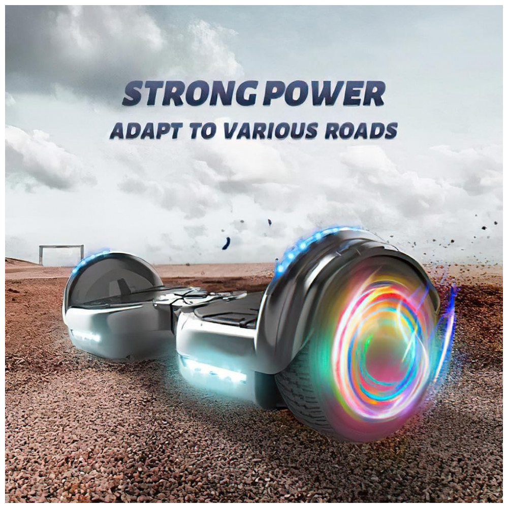 ECTQJZD2ZRSF0B_3-1.jpg - Hoverboard XERATH All Terrain com Alto-falantes Bluetooth - Para crianças de 7 a 12 anos - Luzes LED brilhantes e rodas piscantes