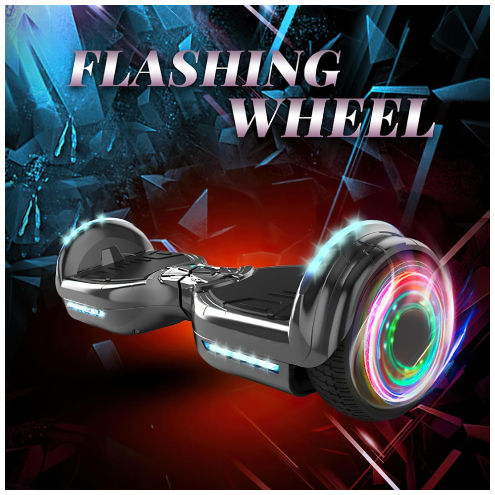 ECTQJZD2ZRSF0B_4-1.jpg - Hoverboard XERATH All Terrain com Alto-falantes Bluetooth - Para crianças de 7 a 12 anos - Luzes LED brilhantes e rodas piscantes