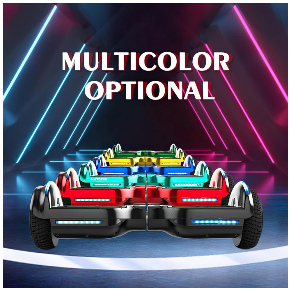 ECTQJZD2ZRSF0B_7-1.jpg - Hoverboard XERATH All Terrain com Alto-falantes Bluetooth - Para crianças de 7 a 12 anos - Luzes LED brilhantes e rodas piscantes