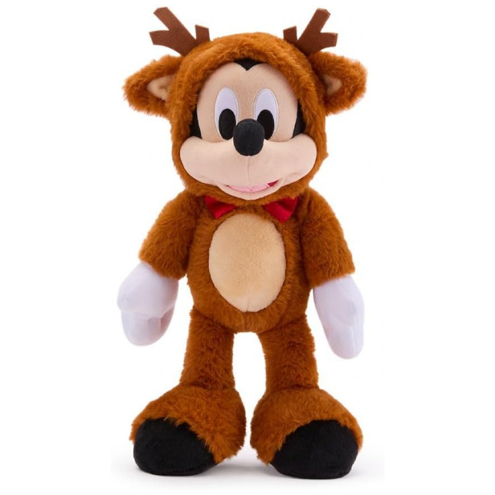ECTQK3MRF2SF0B_0-1.jpg - Pelúcia Oficial do Mickey Mouse Rena de Natal da Disney Store - 38 cm - Brinquedo de Natal em Traje de Rena com Gravata de La Brilhante