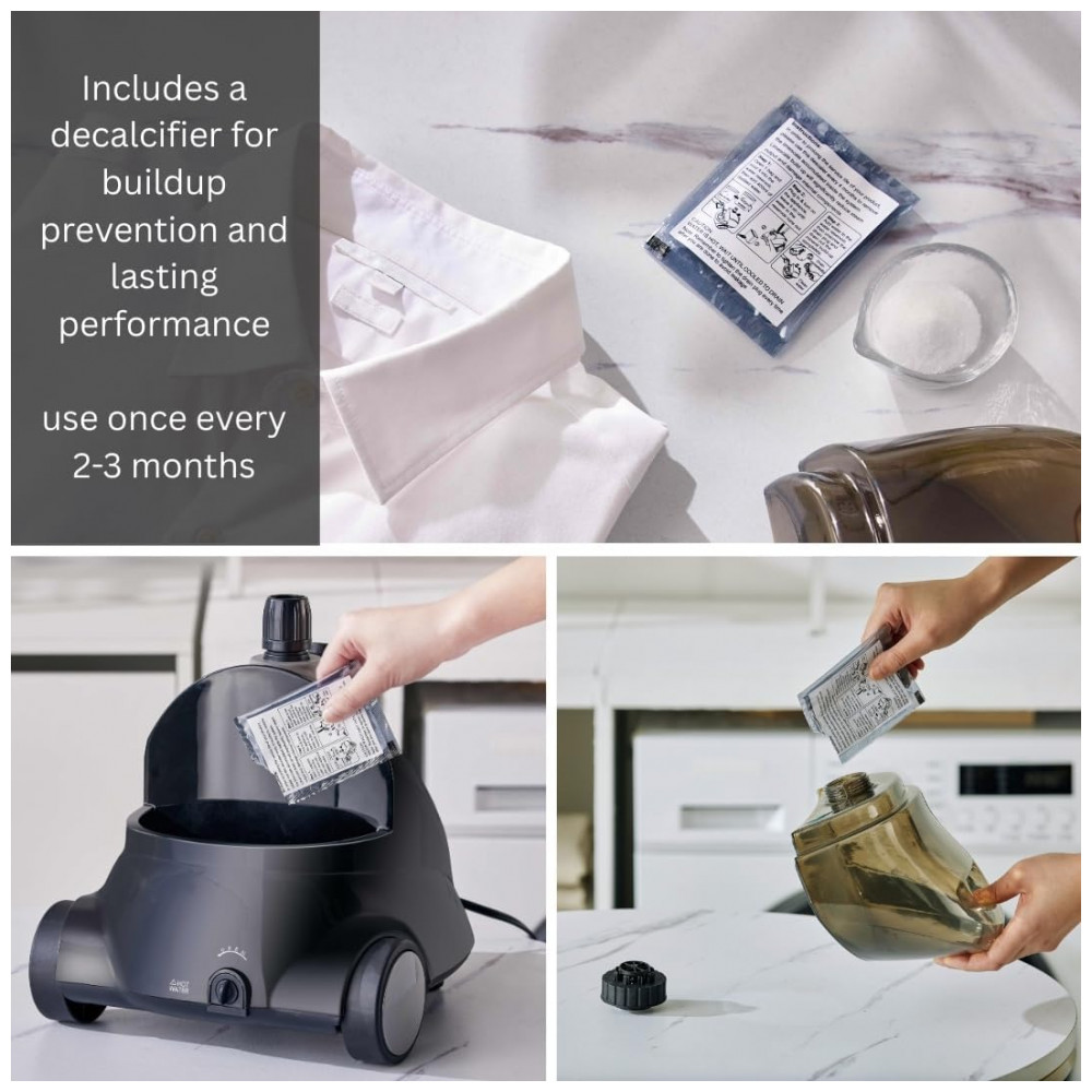 ECTQK6BC9Y570B_5-1.jpg - SALAV GS18DJ Steamer de Roupas com Reservatório de 1,8L e Rodas para Movimentação Fácil - 1500 watts Preto