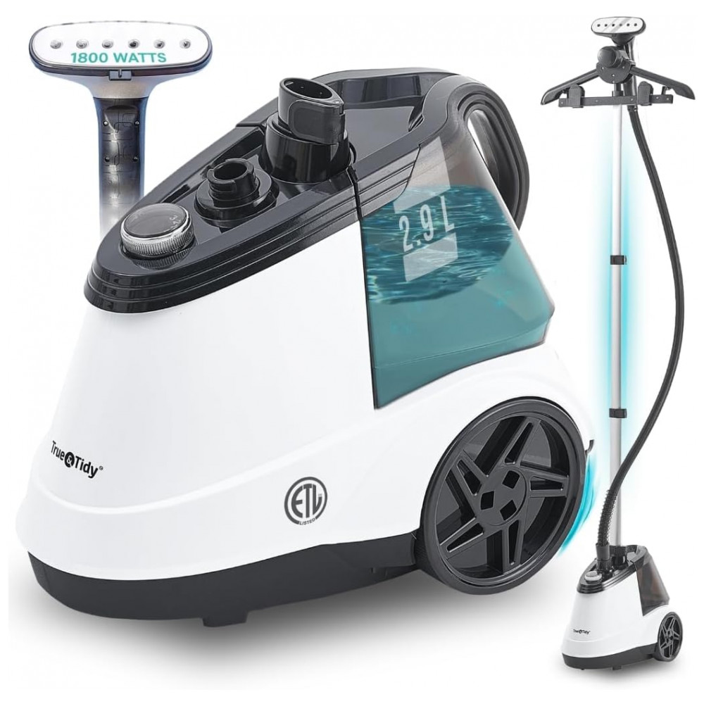 ECTQK93Z16VC0B_0-1.jpg - True Tidy Passadeira,Steamer e Vaporizador Vertical para Roupas Comerciais de Tamanho Completo,