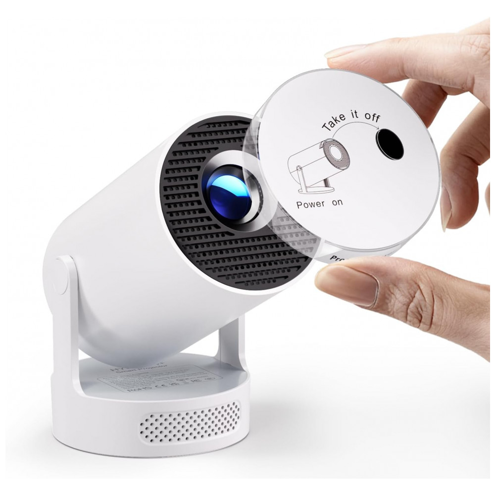 ECTQK9YK8WNF0B_0-1.jpg - Projetor Mini Magcubic 2025 Atualizado com Suporte 4K, WiFi 6 e Bluetooth 5.4, Alto-falante 5W Soundbase, Portátil com Correção Automática Keystone