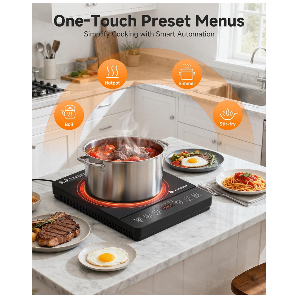 ECTQKC6M4QLF0B_2-1.jpg - Cooktop de Indução Portátil AAOBOSI 20 Níveis de Potência e Temperatura, 1800W, Queimador Único com Bobina de Aquecimento
