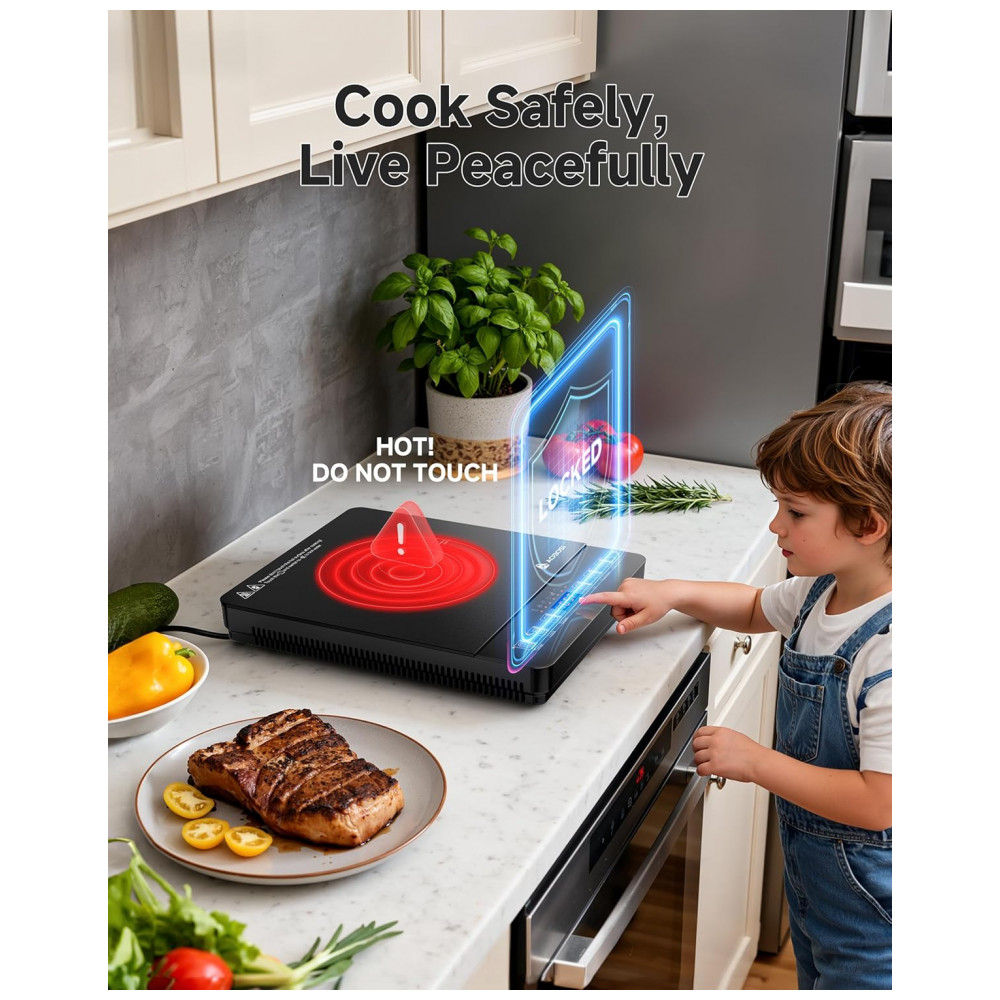 ECTQKC6M4QLF0B_4-1.jpg - Cooktop de Indução Portátil AAOBOSI 20 Níveis de Potência e Temperatura, 1800W, Queimador Único com Bobina de Aquecimento