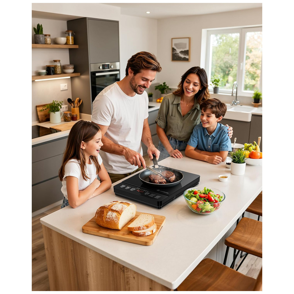 ECTQKC6M4QLF0B_6-1.jpg - Cooktop de Indução Portátil AAOBOSI 20 Níveis de Potência e Temperatura, 1800W, Queimador Único com Bobina de Aquecimento