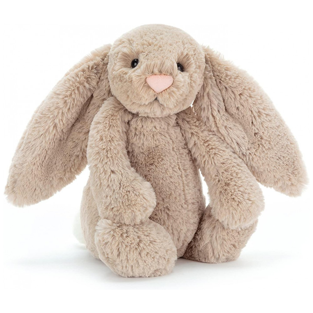 Coelho de Pelúcia Jellycat Bashful Bege Médio 30,5 cm Brinquedo de Pelúcia Coelho Clássico, Presente para Crianças Médio 30,5 cm