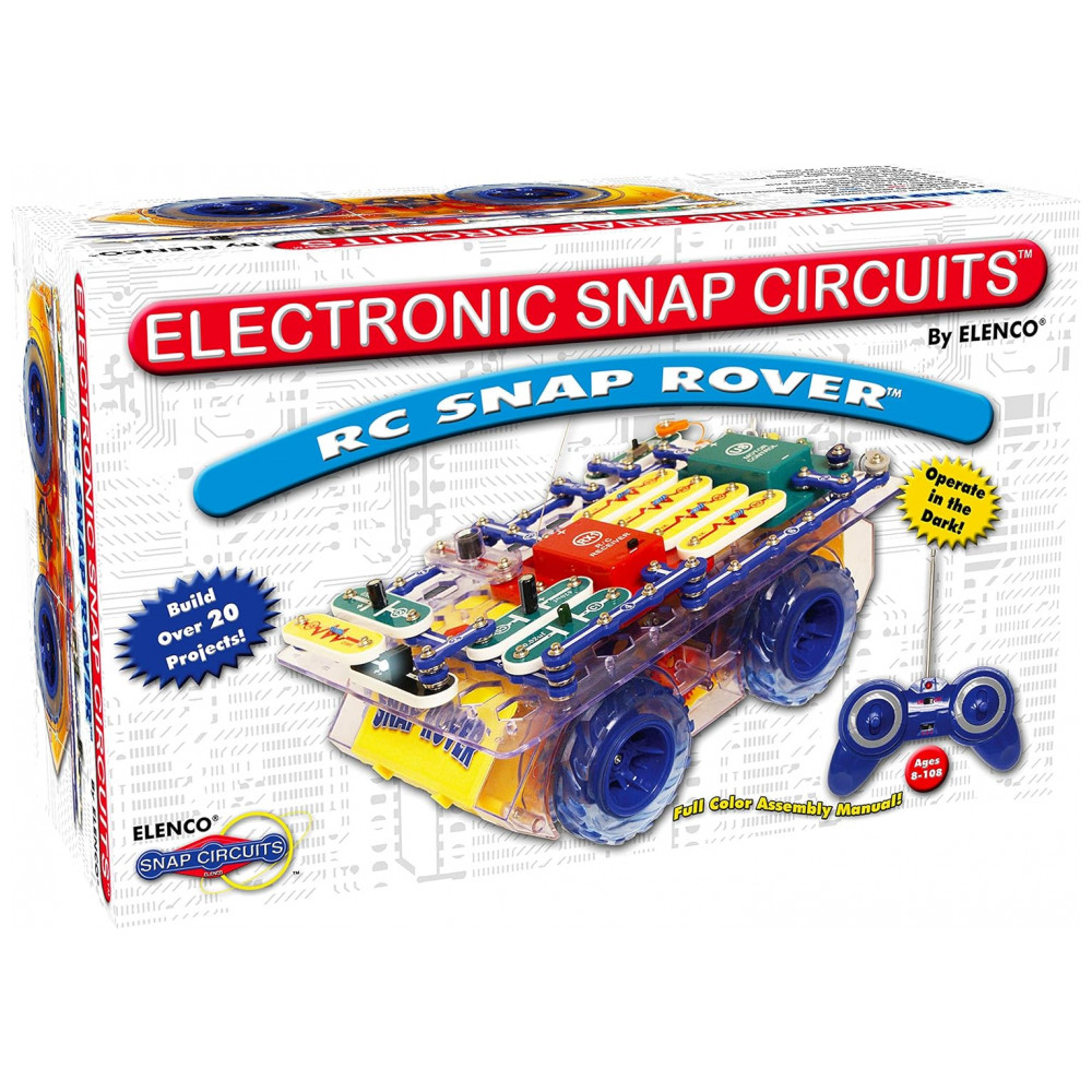 ECTQKXX7GG000B_0-1.jpg - Snap Circuits R/C Snap Rover – Kit Educacional de Eletrônica com Controle Remoto para Crianças a Partir de 8 Anos