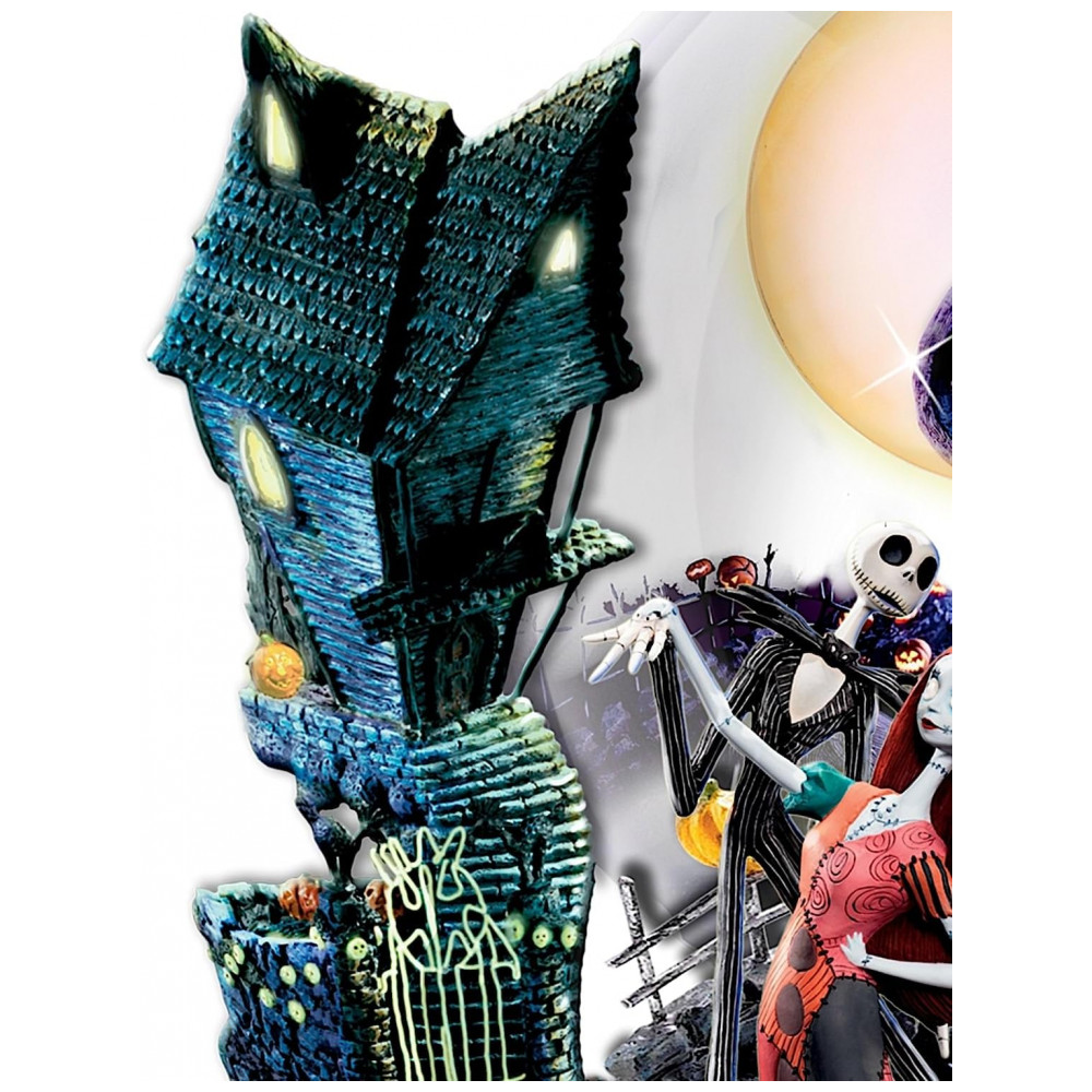 ECTQKYCCGS370B_2-1.jpg - Globo de Neve Musical Tim Burton The Nightmare Before Christmas com Base Rotativa e Luzes - The Bradford Exchange, Personagens em Resina Pintada