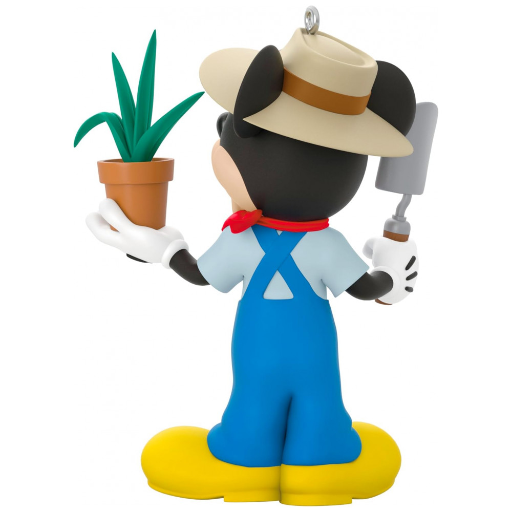 ECTQL32K93RD0B_5-1.jpg - Enfeite de Natal Hallmark Keepsake 2025, Disney All About Mickey! Jardineiro Mickey, Presente para Fãs da Disney