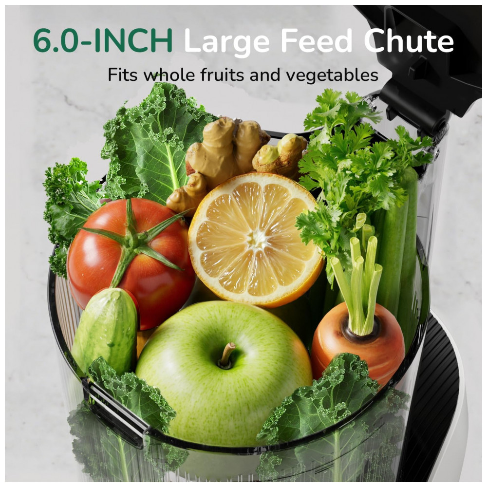 Extrator de Sucos a Frio Canoly C16,  Boca Extra Larga, 3 em 1 para Sucos, Sorvetes e Leites Vegetais, Motor Potente sem Escovas de Carvão, - Imagem 3