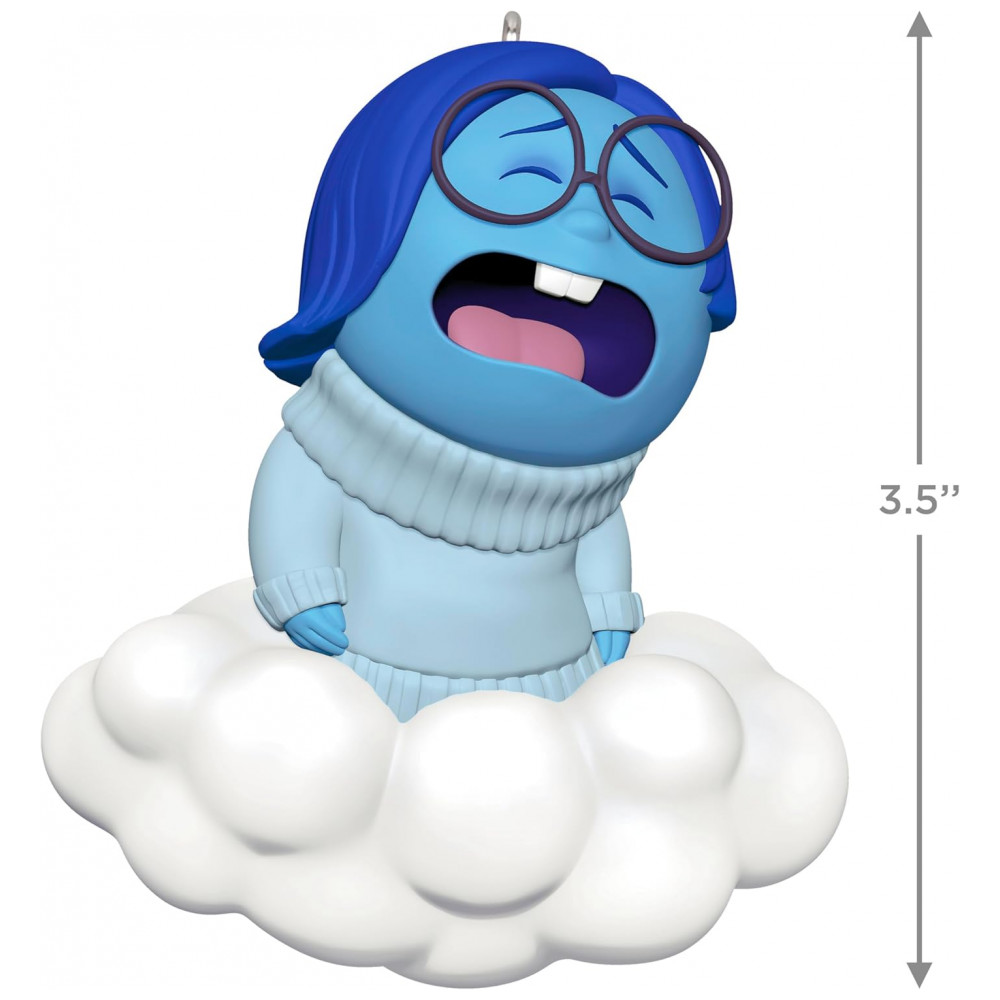 ECTQL7XSB3RD0B_3-1.jpg - Enfeite de Natal Hallmark Keepsake 2025, DisneyPixar DivertidaMente 10º Aniversário Tristeza, Presente para Fãs da Disney