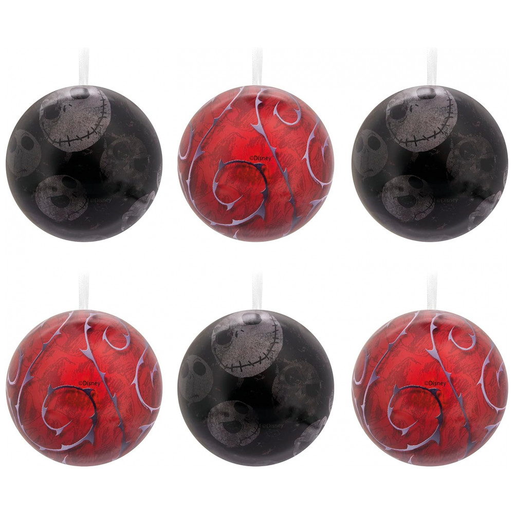 ECTQLG46NQZB0B_1-1.jpg - Conjunto de 12 Bolas Natalinas Hallmark Disney Tim Burton O Estranho Mundo de Jack, Metal Inquebrável 6,35 cm