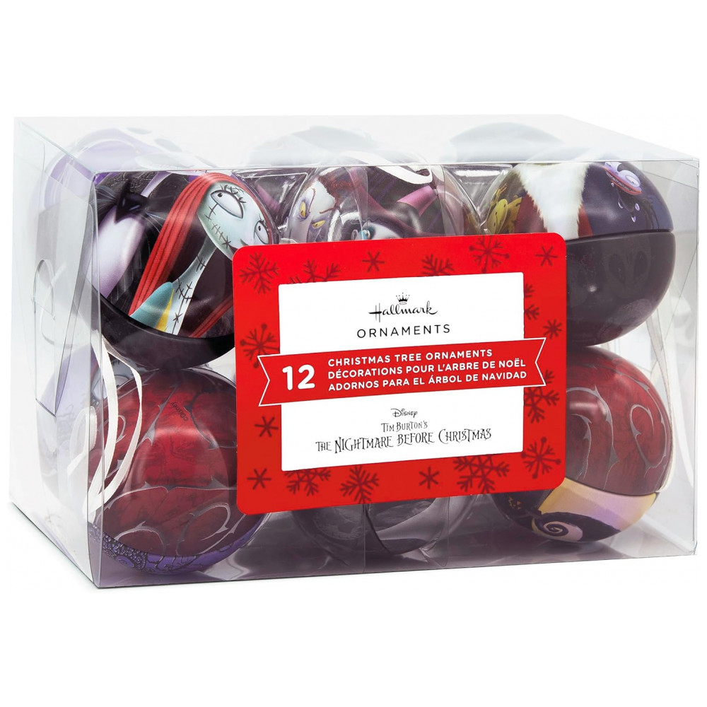 ECTQLG46NQZB0B_2-1.jpg - Conjunto de 12 Bolas Natalinas Hallmark Disney Tim Burton O Estranho Mundo de Jack, Metal Inquebrável 6,35 cm