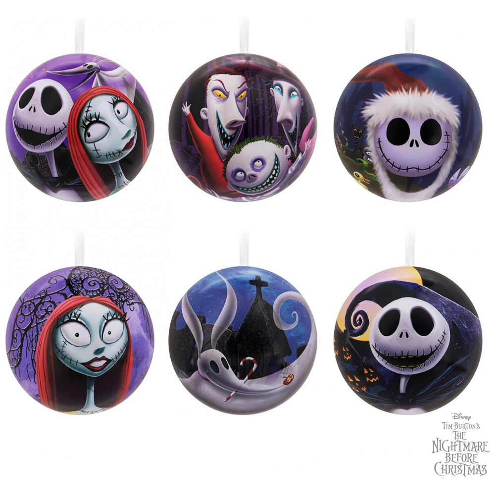 ECTQLG46NQZB0B_5-1.jpg - Conjunto de 12 Bolas Natalinas Hallmark Disney Tim Burton O Estranho Mundo de Jack, Metal Inquebrável 6,35 cm