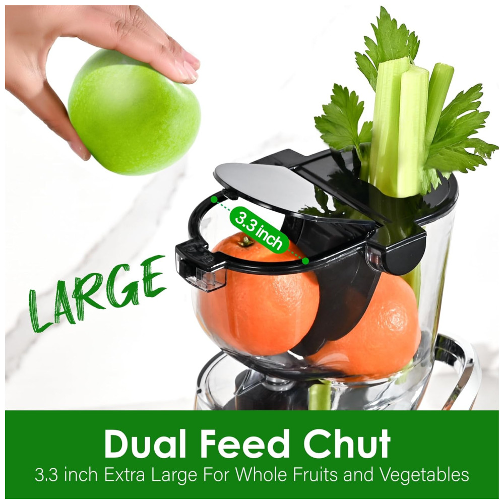 ECTQLL6Q67LC0B_1-1.jpg - Centrifuga de Frutas com Calha de 9 cm de Largura sem BPA e Fácil de Limpar 110V 200W Kitchen in the box Prata