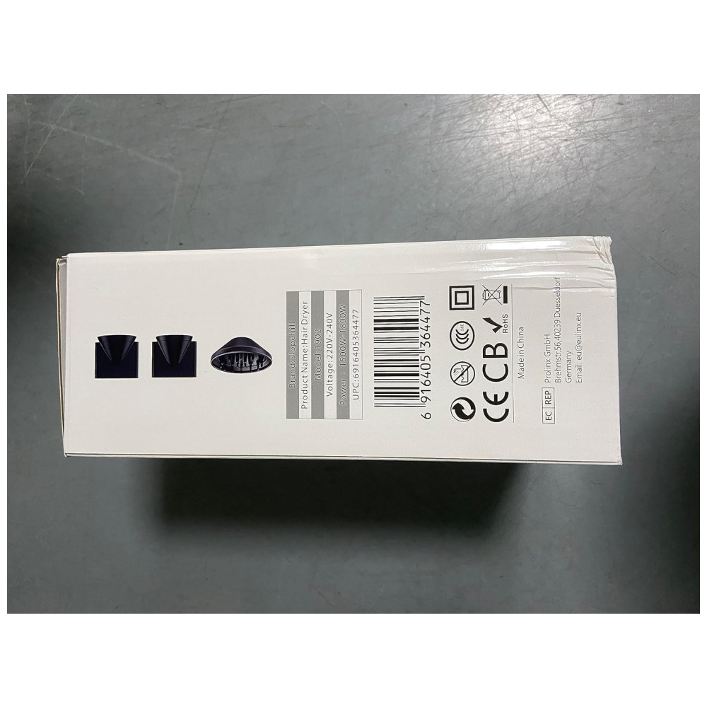 ECTQLMK1RS680B_11-1.jpg - Secador de Cabelo Profissional Ionic slopehill, Potente 1800W Secagem Rápida Baixo Ruído com 2 Bocais Concentradores e 1 Difusor para Casa Salão Viage