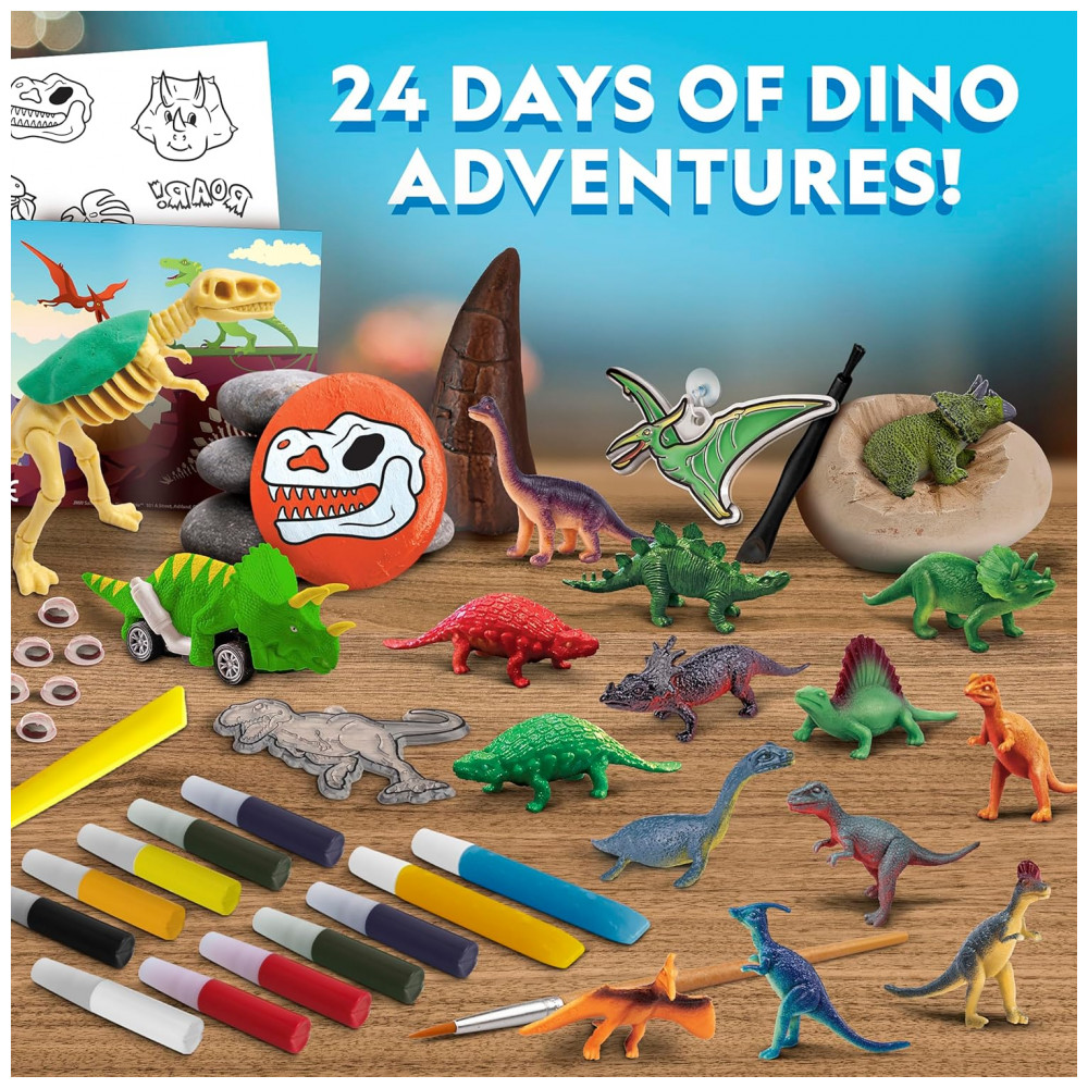 ECTQLYHP263D0B_1-1.jpg - Calendário do Advento Dinossauros – 24 Atividades e Figuras, Brinquedo Educativo STEM para Crianças, Presente Criativo, National Geographic