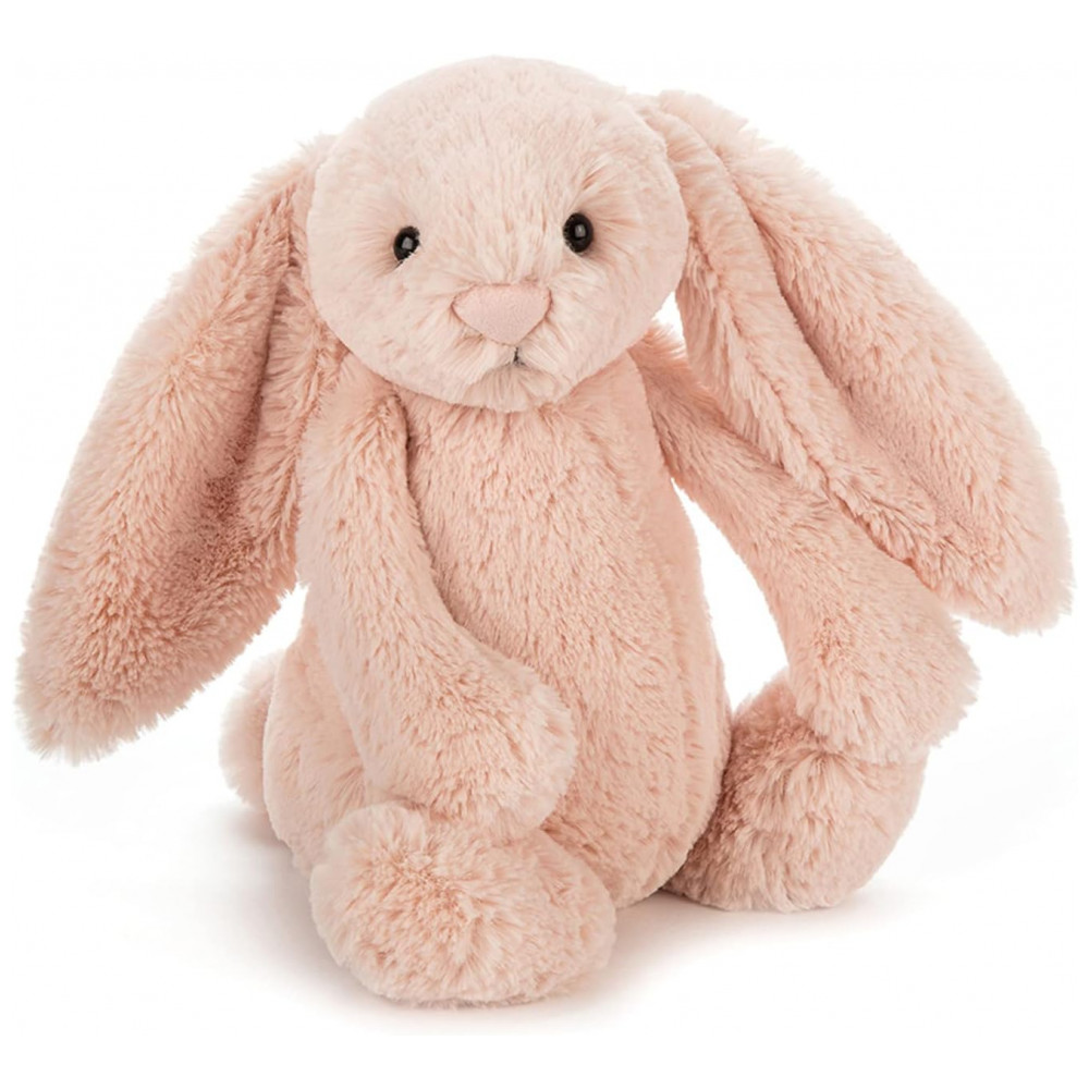 Jellycat Coelho de Pelúcia Bashful Blush Médio 30cm - Brinquedo de Coelho e Coelhinha de Pelúcia Clássico para Crianças Médio 30cm