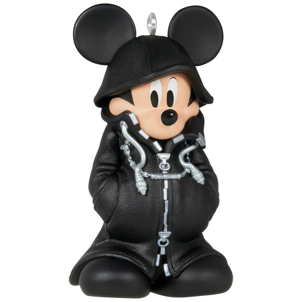ECTQM2Z1G9XC0B_0-1.jpg - Enfeite de Natal Hallmark Keepsake, Disney Kingdom Hearts 2 Rei Mickey, Plástico 3,6x6,3x4,7 cm Preto