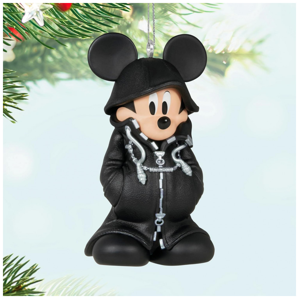 ECTQM2Z1G9XC0B_5-1.jpg - Enfeite de Natal Hallmark Keepsake, Disney Kingdom Hearts 2 Rei Mickey, Plástico 3,6x6,3x4,7 cm Preto