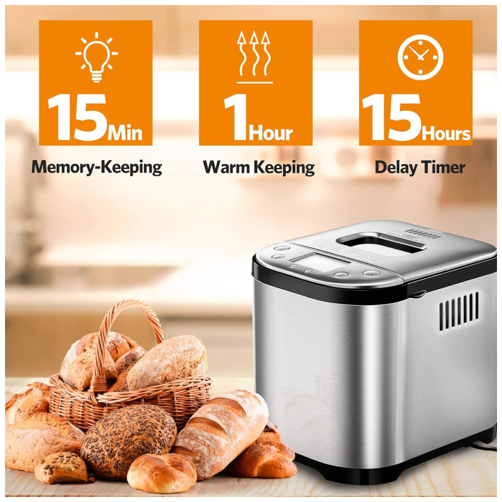 ECTQM393RRR80B_1.jpg - Panificadora Automática com 15 Modos e Livro de Receita 110v 1829 CARL SCHMIDT SOHN CSSBM 001 Prateado