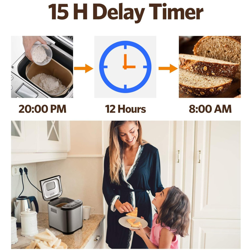 ECTQM393RRR80B_4.jpg - Panificadora Automática com 15 Modos e Livro de Receita 110v 1829 CARL SCHMIDT SOHN CSSBM 001 Prateado