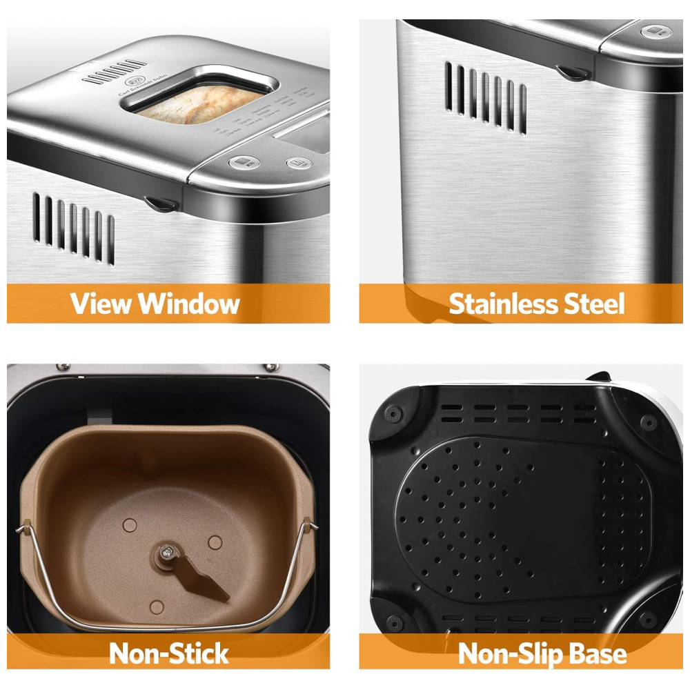 ECTQM393RRR80B_6.jpg - Panificadora Automática com 15 Modos e Livro de Receita 110v 1829 CARL SCHMIDT SOHN CSSBM 001 Prateado