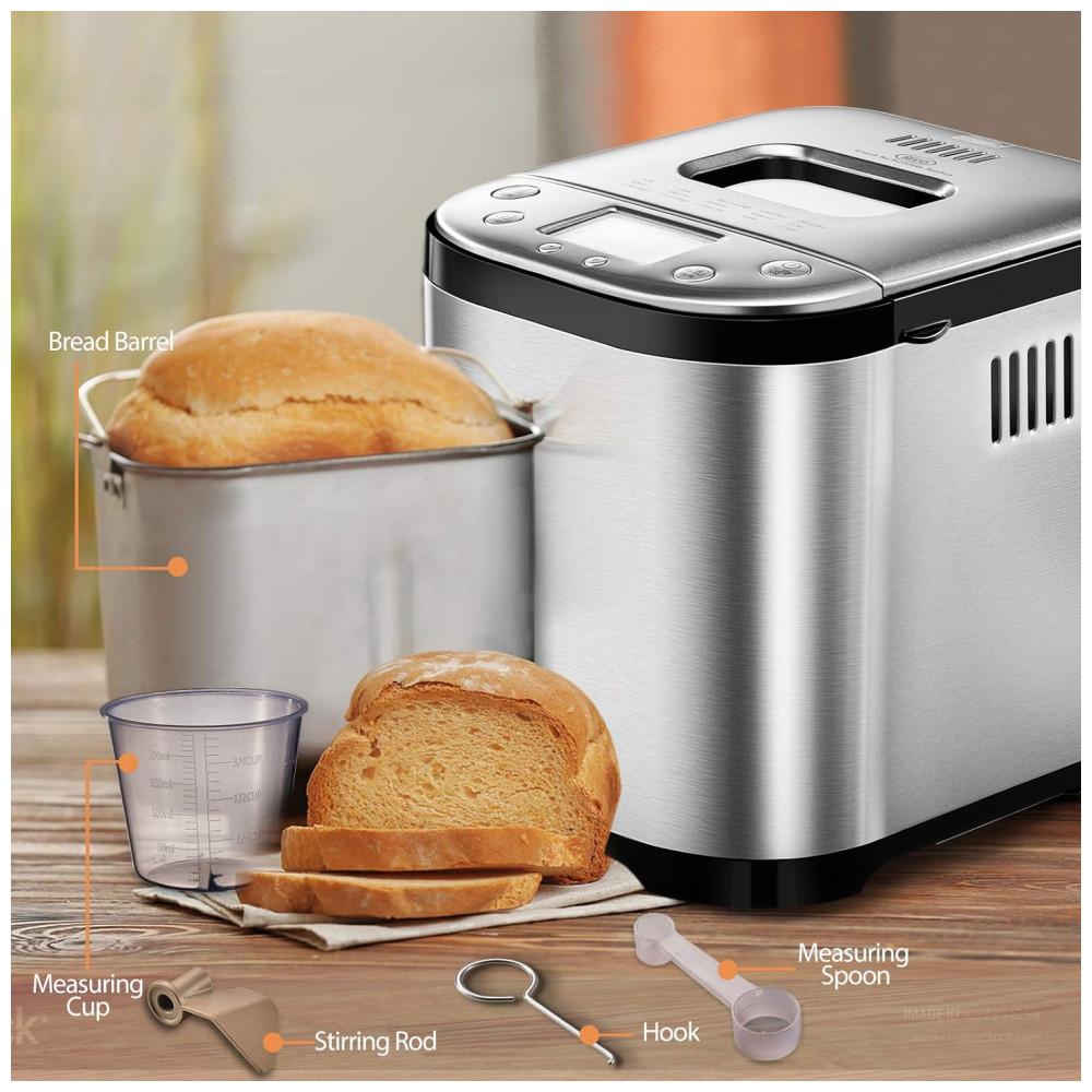 ECTQM393RRR80B_7.jpg - Panificadora Automática com 15 Modos e Livro de Receita 110v 1829 CARL SCHMIDT SOHN CSSBM 001 Prateado