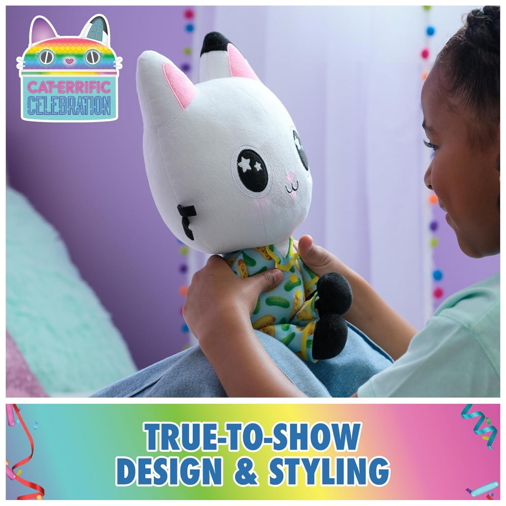 ECTQM6C37ZSC0B_1-2.jpg - Pelúcia Gatinho Pandy Paws da Casa de Bonecas da Gabby 13 Polegadas com Bochechas que Acendem Gabby's Dollhouse
