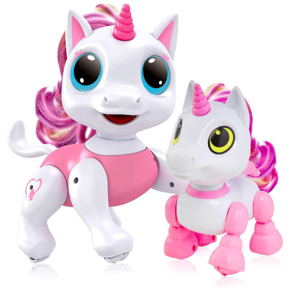 ECTQM8TQ6LR80B_0-1.jpg - Robo Pets Unicorn Rosa – Conjunto com 2 Unicórnios Robôs Interativos para Crianças a Partir de 3 Anos