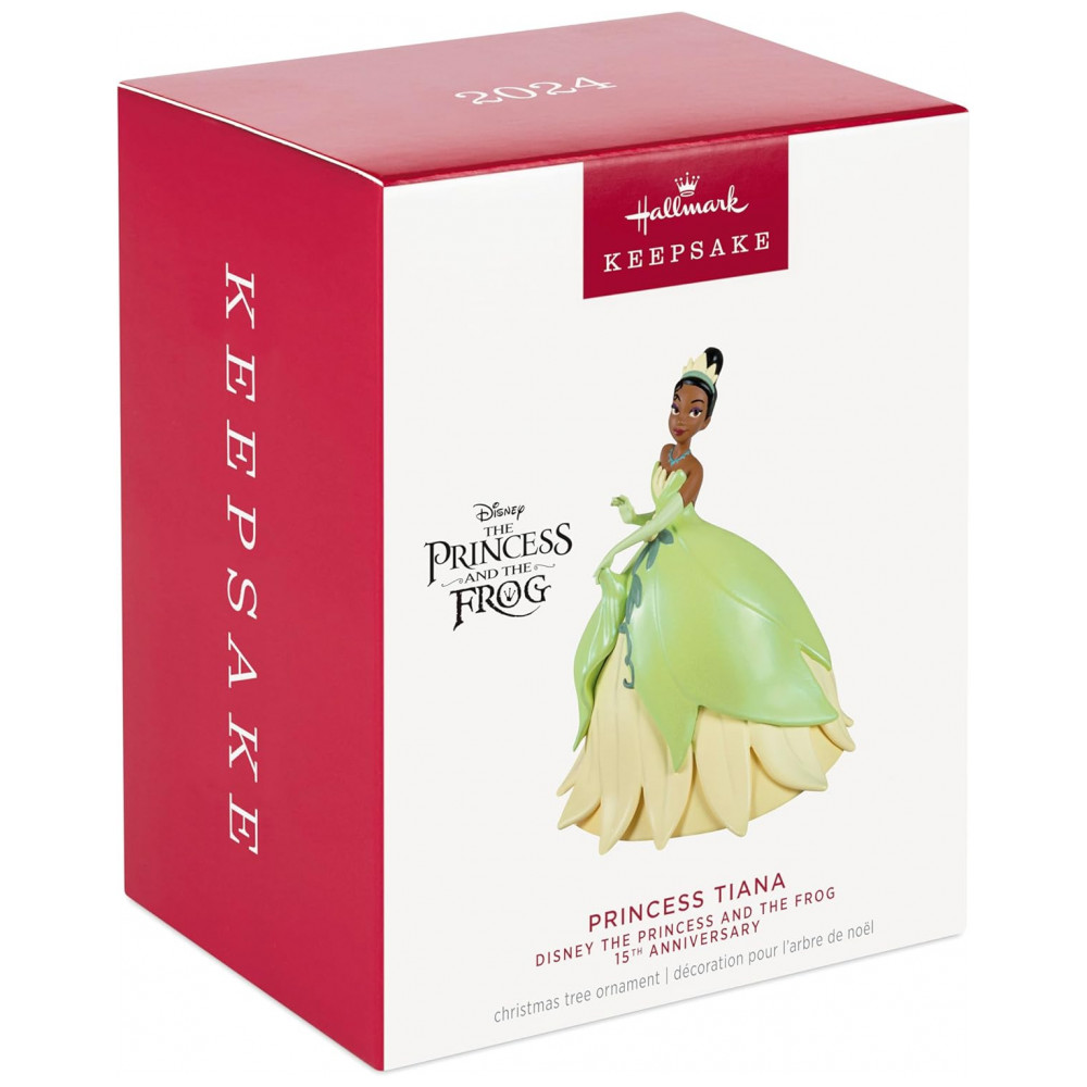 ECTQMGRXK9XC0B_2-1.jpg - Ornamento de Natal Hallmark Keepsake Disney Princess and the Frog - 15º Aniversário da Princesa Tiana