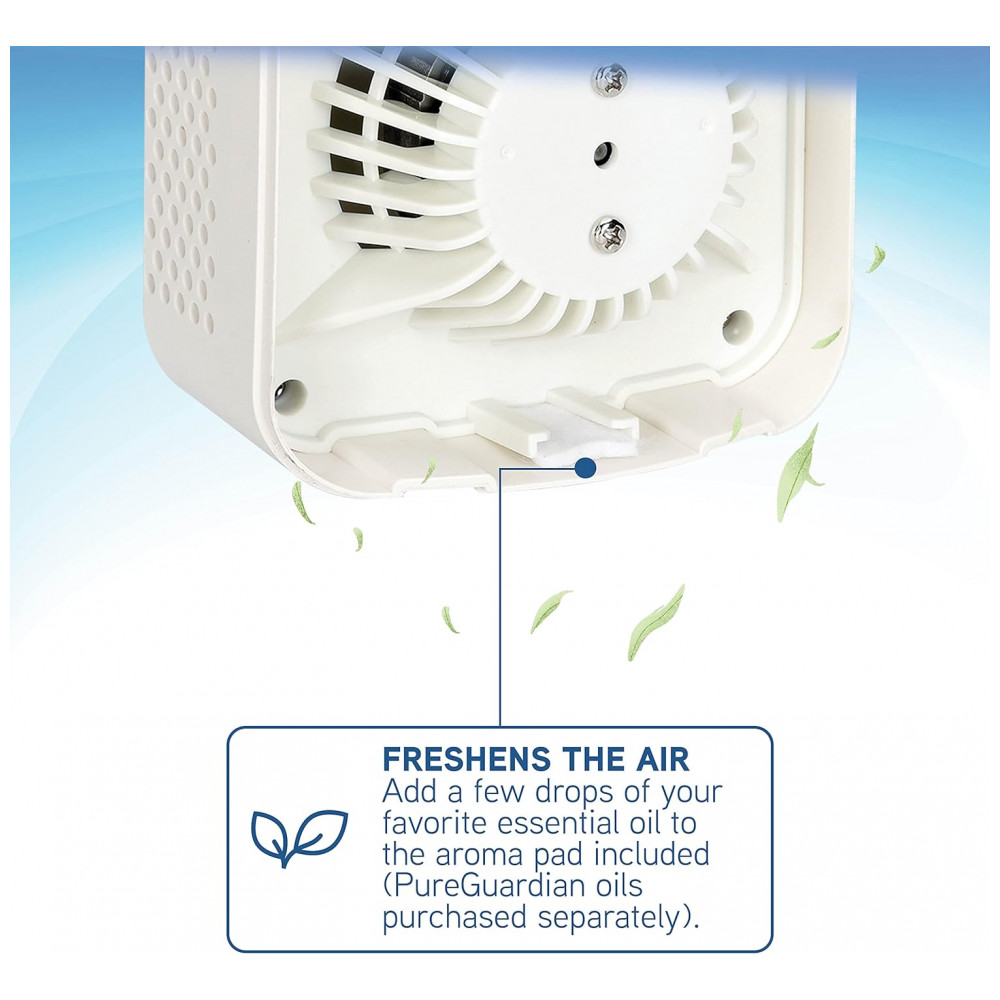 ECTQMH85GT390B_5-1.jpg - Purificador de Ar Conectável com Luz Noturna UV 110V GermGuardian AC225W Branco