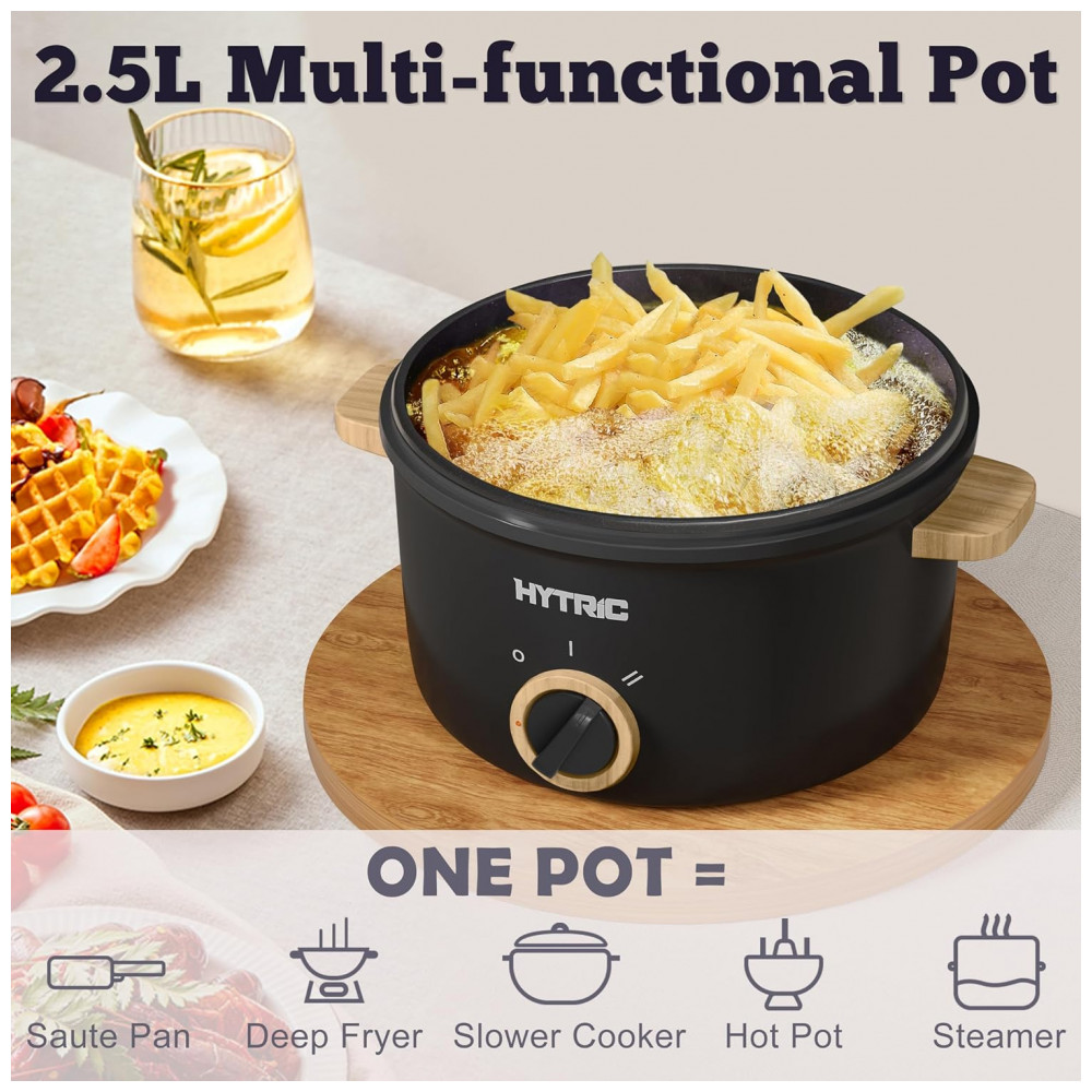 ECTQMKJ5BHZC0B_1-1.jpg - HYTRIC Hot Pot Elétrico Portátil 25L com Revestimento Antiadere Multifuncional para Cozinhas Modernas