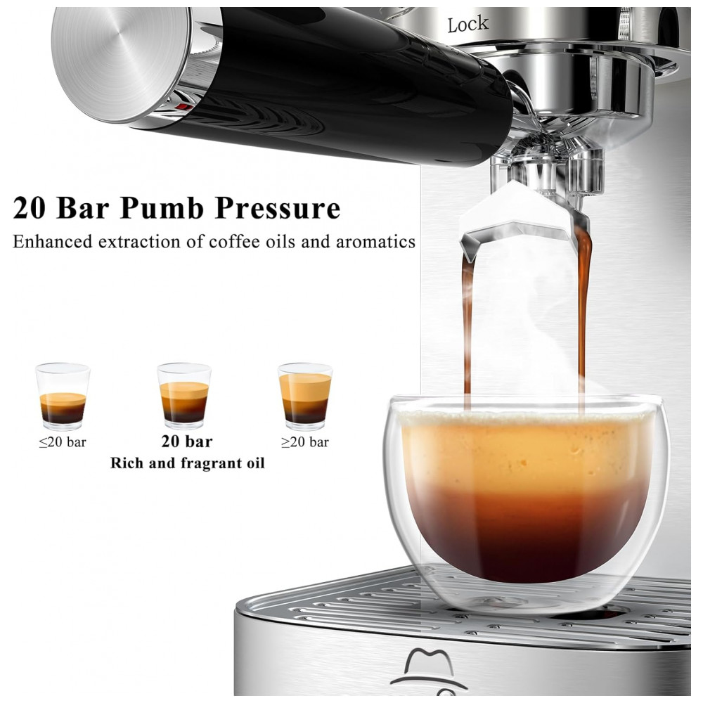 ECTQMKX562SD0B_4-1.jpg - Máquina de Café Expresso e Cappuccino 20 Bar, Touchscreen, Vaporizador Automático, 1,45L, MAttinata, Inox, Prata, 110V